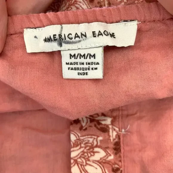 American Eagle Mieux Ensemble Boho Cami Crop Top Size Medium - Picture 7 of 7